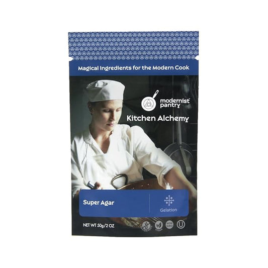 Pure Super Agar Powder - High Gel Strength Gracilaria Algae ⊘ Non-GMO Vegan OU Kosher Certified 50g/2oz
