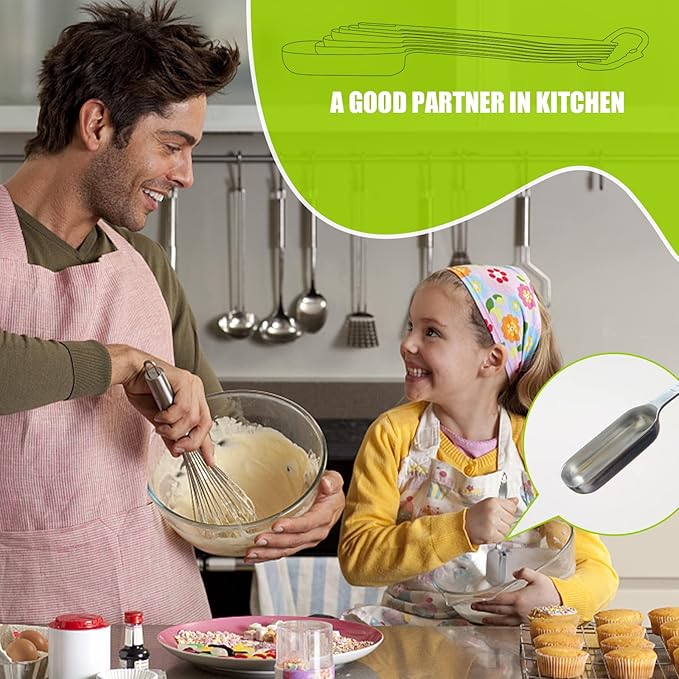 2PCS 3/4Teaspoon (3.75ml) Single Measuring Spoon, Individual Stainless Steel Long Handle Measure Tablespoon Only