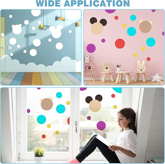 Large Circle Stencil for Painting,Reusable Plastic 8 Pcs Circle Templates Stencils for Fabric Walls Paper Arts Projects Home Decoration