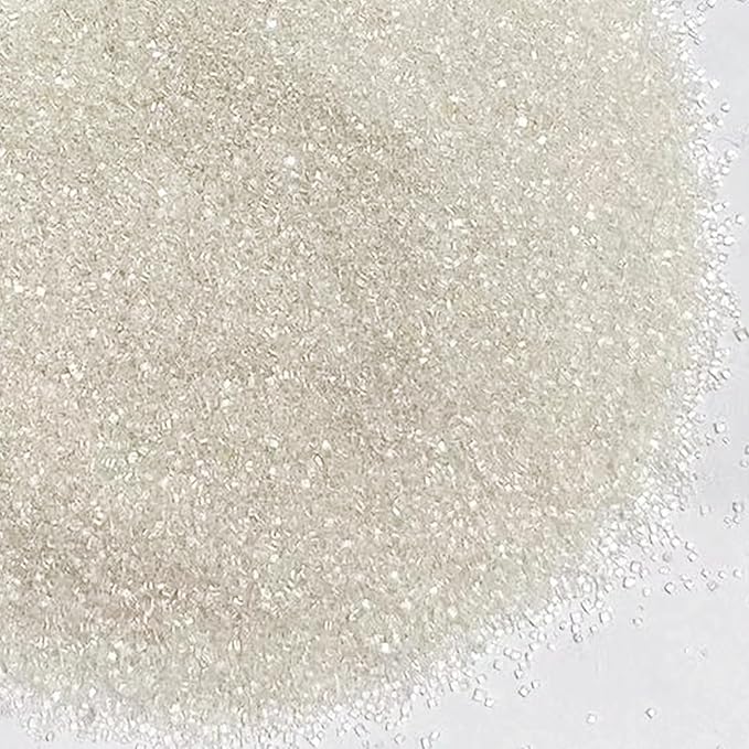 PhilaeEC White Sanding Sugar Edible Sparkling Crystals for Baking Cake Decoration Cookie Ice Cream Cupcake Toppers Wedding Party Valentines Halloween Christmas Supplies 5oz
