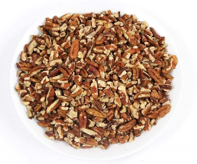 Shelled & Raw Chopped Georgia Pecans (5 Lbs) - Handpicked for Freshness & Quality - Bag of Southern Tastiness - Great for Baking & Cooking - Farm Fresh Nuts Brand