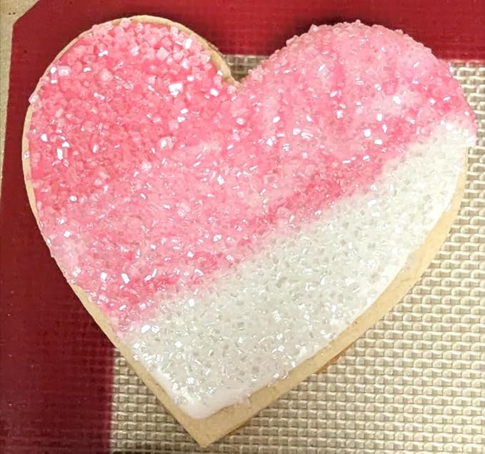 LEBERY Sanding Sugar White Edible Sugars Sprinkles Sanding Sugar for Cake Decorating, Edible Crystal Candy White Pearl Sprinkle for Wedding Party Baking Cupcake Cookie Ice Cream Decoration Supplies - 3 oz