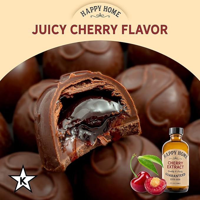 Happy Home Natural Cherry Flavor - Certified Kosher, 4 oz.