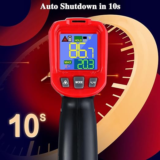Infrared Thermometer Gun- FKM Digital Temperature Gun with Patented Circular Laser, Non Contact Laser Thermometer Gun for Cooking/Ovens/Home Repairs, -58℉~1022℉ (-50℃-550℃), Not for Use on Humans…