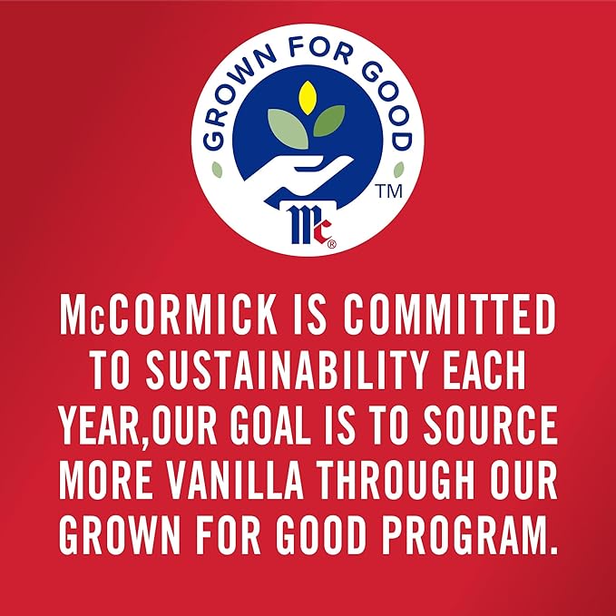 McCormick Vanilla Extract, Pure, Gluten Free, Non-GMO, Made with Madagascar Vanilla Beans, 1 fl oz