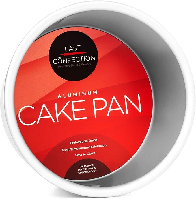 LAST CONFECTION 6" x 4" Aluminum Round Cake Pan - Professional Bakeware