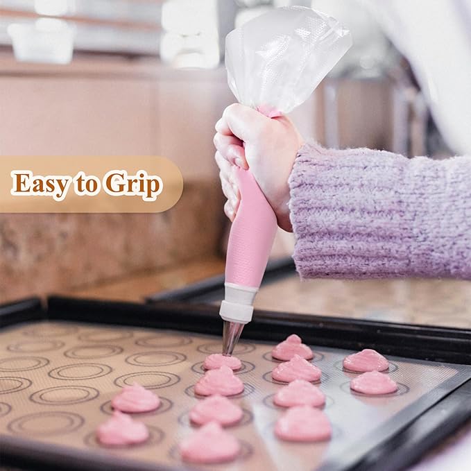100Pcs Disposable Piping Bags, 13 Inch Anti Burst Pastry Bags - Icing Piping Bags for Frosting - Suitable for Baking and Cake Decorating