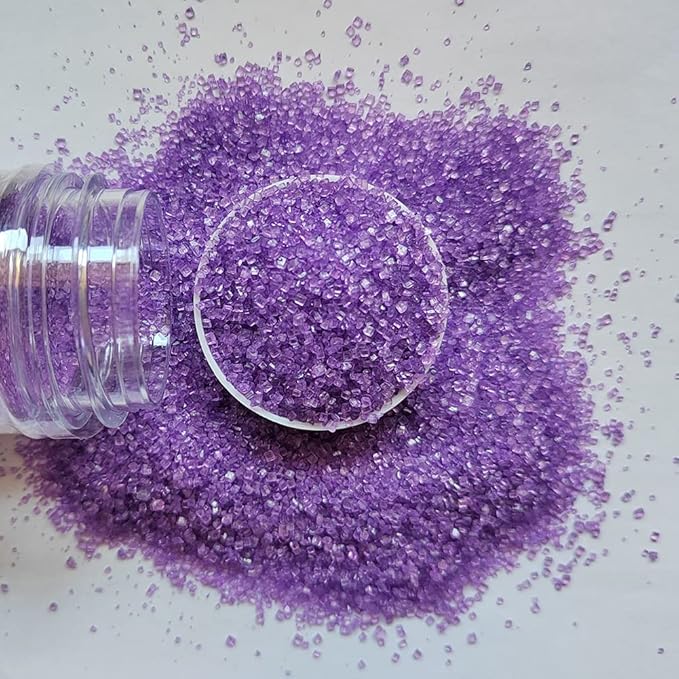 Homankit Sanding Sugar, Purple Edible Sugar Crystals, Sugar Sprinkles Mix for Celebration Cakes, Cupcakes, Baking, Cookies Decorating, 3.2 OZ