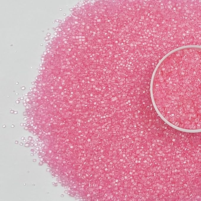 Sentovac Pink Sanding Sugar Sprinkles | Edible Pink Sprinkles for Cake Decorating | 1 Bottle 3.2oz Cookie Decorating Celebrations Wedding Shower Party Chirstmas Supplies
