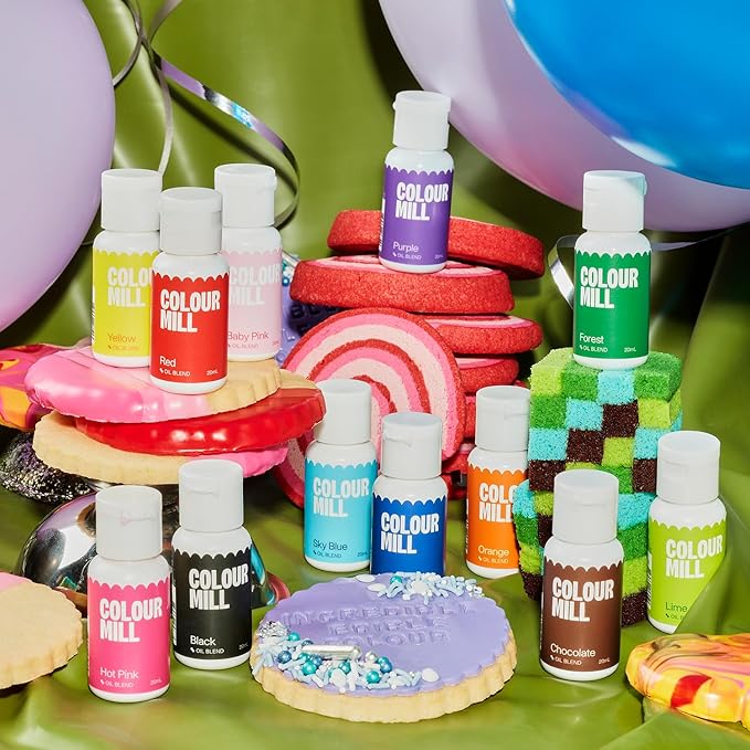 Colour Mill Oil-Based Food Coloring, 20 Milliliters (Kickstarter 12 Pack)