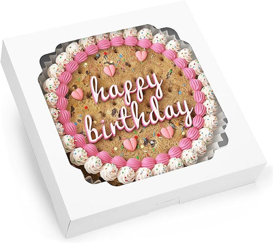 Moretoes 45pcs Pie Boxes 12x12x2.5 Inches White Bakery Boxes with Window for Cookie Cake, Treat, Pie, Pizza, Strawberries, Chocolate, Pastries, Muffins and Donuts
