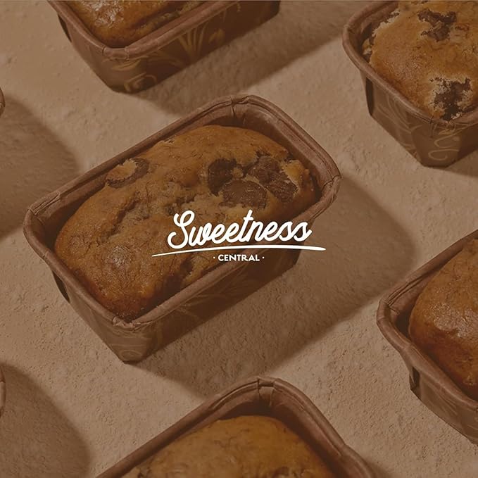 Gift Box of Gourmet Banana Bread by Sweetness Central, Baked Fresh for Each Order, Made with Belgian Chocolate Chips, The Perfect Dessert & Holiday Gift, Individually Wrapped to Arrive Soft & Moist, 6 Pack