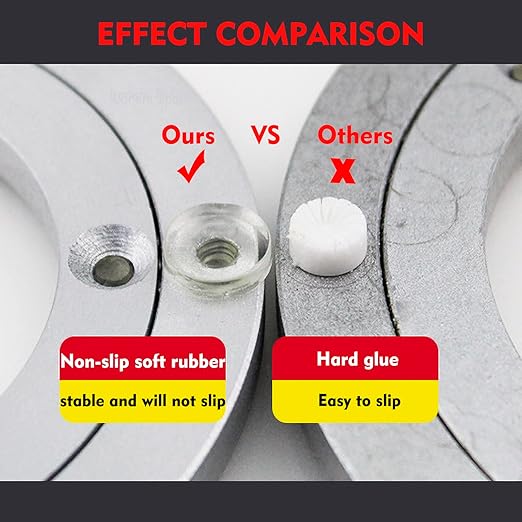 Aluminium Alloy Turntable Bearing, Heavy Duty Swivel Turntable Lazy Susan Rotating Bearing Turntable Round Dining Table Smooth Swivel Plate Hardware (450mm - 18inch)