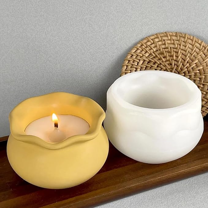 Fish Tank Shape Candle Jar Silicone Mold DIY Succulent Flower Pot Vase Jewelry Storage Box Concrete Resin Plaster Mould