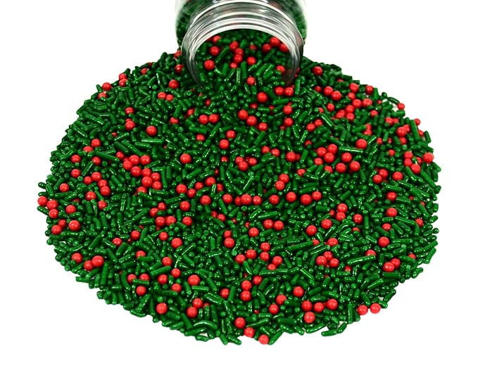Mystic Sprinkles Christmas Holiday Sprinkle Mixes (Deck The Halls! Sprinkle Mix 3.4oz)