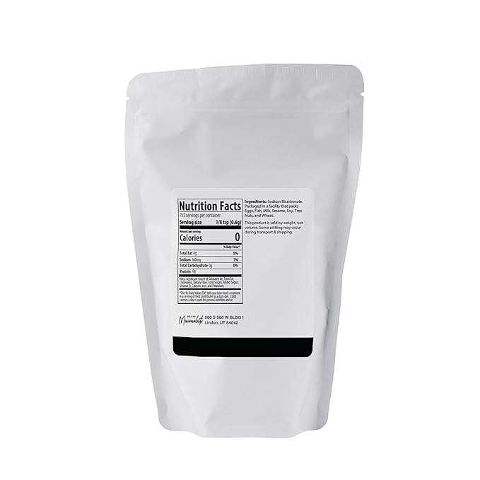 Minimalist Baking Soda, For Cleaning and Deodorizing, Packaged for Convenience in a Resealable Bag (1 Pound)