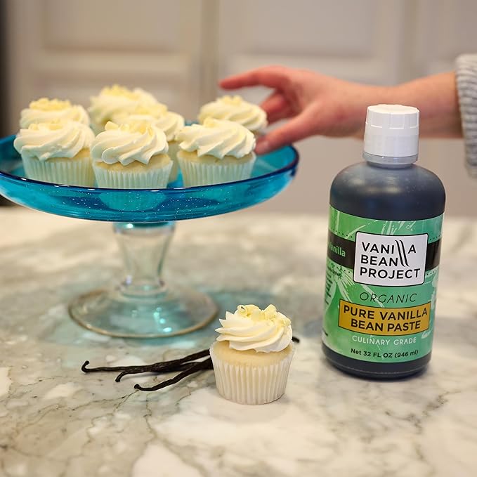 Organic Vanilla Bean Paste | Baking Necessity | Pure Vanilla for Cooking | Vanilla Bean Project | 1 Gallon