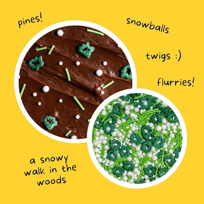 Supernatural Into the Woods Natural Confetti Tree Sprinkles, No Artificial Dyes, Soy Free, Gluten Free, Vegan, Plant-Based Colors, 3oz