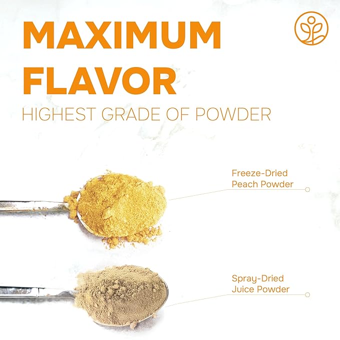 Jungle Powders Freeze Dried Peach Powder 3.5 Ounce Bag Powdered Freeze Dried Peaches Peach Powder for Baking Peach Flavoring Freeze Dried Fruit Powder No Sugar Added Filler Free Dehydrated Peaches