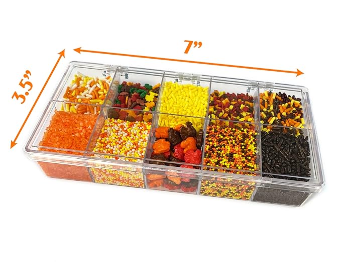 Mystic Sprinkles Autumn/Harvest/Thanksgiving Sprinkle decorating Kits (Thankful For Thanksgiving Sprinkle Decorating Kit 7.1oz)
