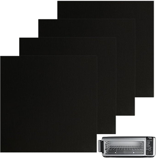 WMKGG 4 PCS Air Fryer Liners for Ninja Flip Up Air Fryer toaster oven,Non-Stick Reusable, Airfryer Accessories 12"x12"