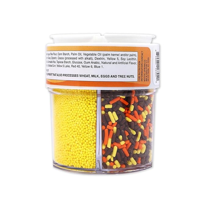 Mystic Sprinkles 4 Cell Sprinkle Assortments (Fabulous Fall, Petite)