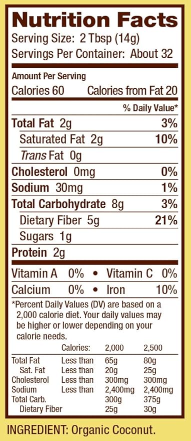 Bob's Red Mill Organic Coconut Flour, 16 Ounce (Pack of 4)