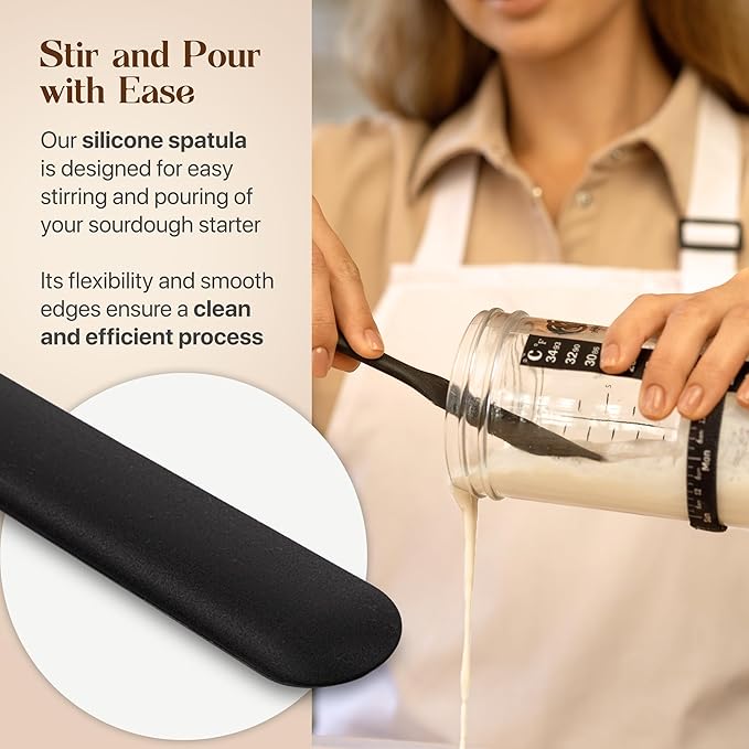 Sourdough Bread Baking Supplies and Starter Kit - Ultimate Bread Making and Sourdough Starter Kit with Proofing Baskets, Sourdough Jar, Bread Lame, Scrapers, and Danish Whisk