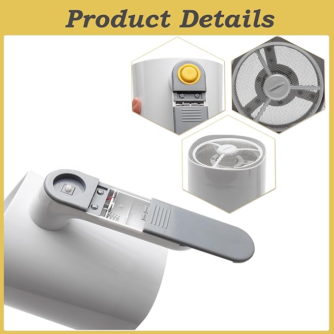Electric Flour Sifter - Battery Operated Stainless Steel Mesh Shaker, Cup Shape Powder Shaker Strainer Handheld Cooking Tool for Pastry Baking,Ergonomical Handle,4 Cup/1L Capacity