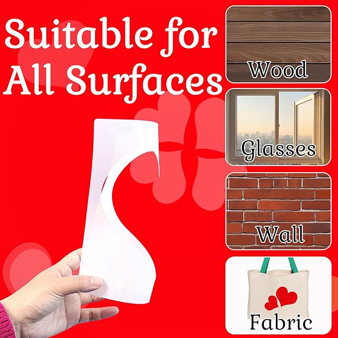 Heart Stencils for Painting 8 PCS Plastic Heart Reuseable Stencils for Painting Spraying Drawing on Wall Wood Flag Paper