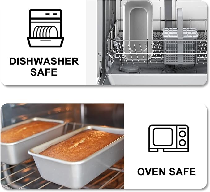 6 Pack Aluminum Loaf Pans 8x4 Inch Banana Bread Pan for Homemade Bread Baking Pan for Oven 2.8” Deep Metal Meatloaf Pan Sandwich Bread Loaf Pans for Baking Bread Tins for Baking Meat Loaf Cake