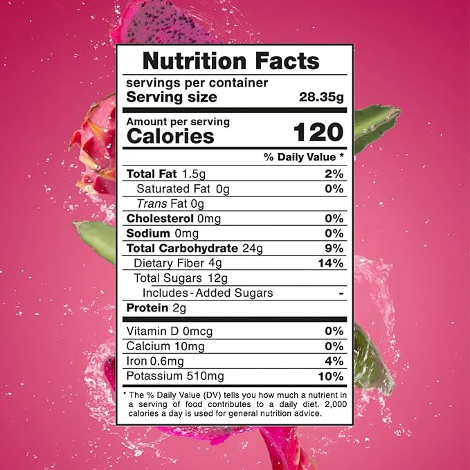 DARLAC FARMS Freeze Dried Red Dragon Fruit Powder 8Oz, Natural ingredients, Nutrient-rich, Vegan, No Add Sugar, Preservative-free, Convenient zip-lock Pouch, Perfect for Drinks, Smoothies, Baking