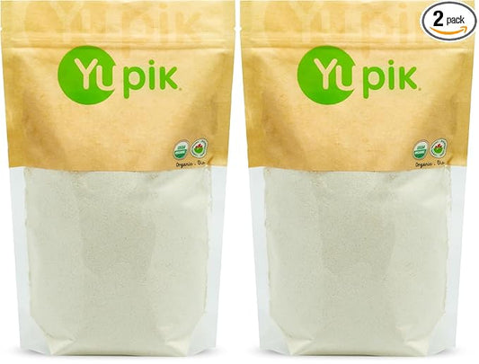 Yupik Organic Flour, Gluten-Free Fine Grind Oat, 2.2 lb, Non-GMO, Vegan (Pack of 2)