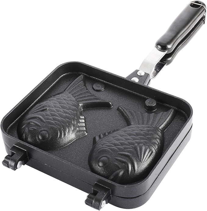 Taiyaki Fish-Shaped Cake Maker Waffle Pan Home DIY Cooking Party Hot Dessert