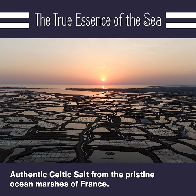Le Marinier Celtic Salt Organic Fine Ground, 1.1lb - 18oz. Mineral Rich. 100% Natural and Unrefined. French Sea Salt Organic Vital Minerals. Hand Harvested Mineral Salt (1.1lb Fine Ground)