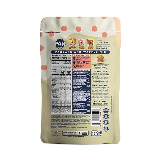 P.A.N Pancake and Waffle Mix – Gluten Free 1 lb. (6 Pack)