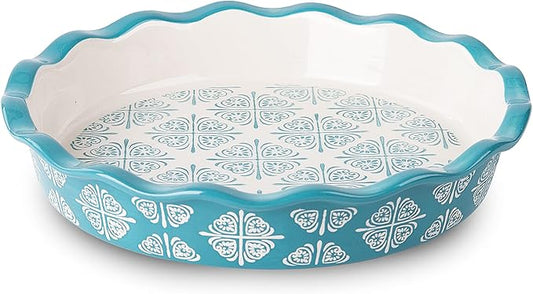 Wisenvoy Pie Pan Ceramic Pie Dish Pie Plate Porcelain Deep Dish Pie Pan Non-Stick Pie Pans