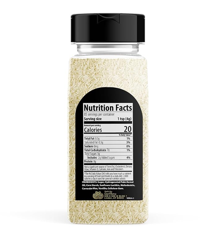 GranAroma White Sprinkles, 12 oz, Decorative, Cakes & Cupcakes