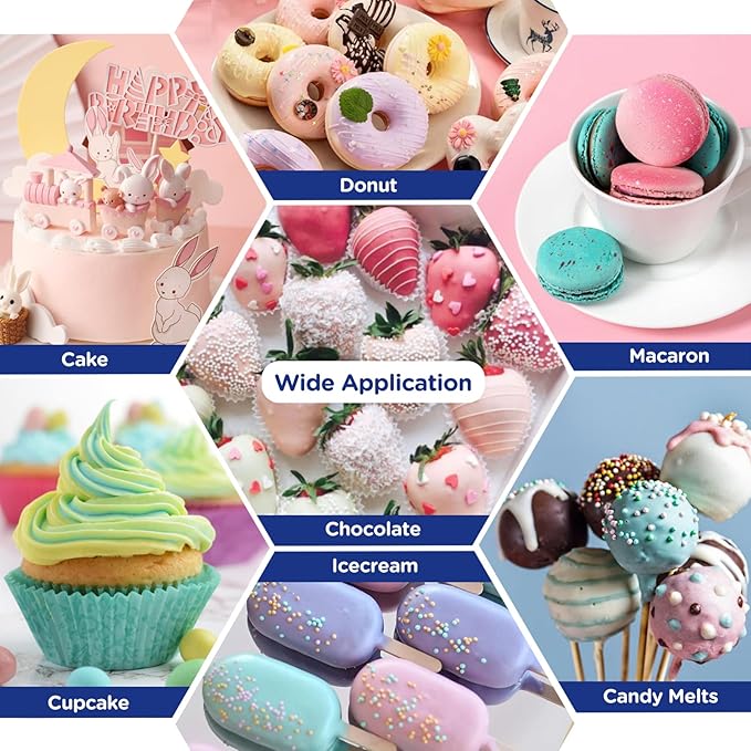 Oil Based Food Coloring for Chocolate - 30 Milliliters Upgraded Klein Blue Oil Food Color for Baking Cake Decorating, Edible Food Dye for Candy Melts Cookies Easter Egg Icing Fondant Meringues
