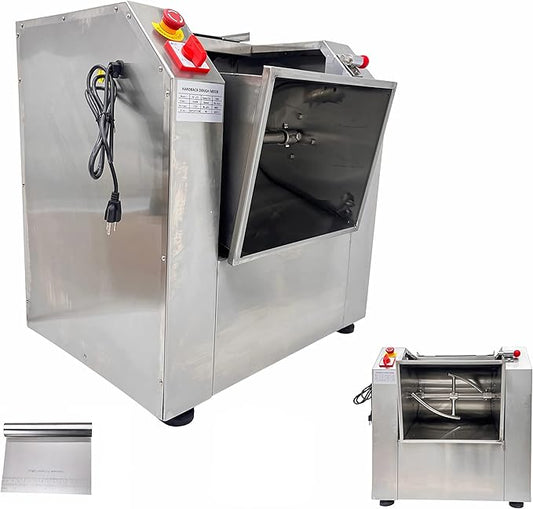 INTSUPERMAI 110V Commercial Dough Mixer Machine 15 KG Kneading Capacity Electric Food Mixer Flour Mixer1500W/2HP for Dough Mixing Kneading