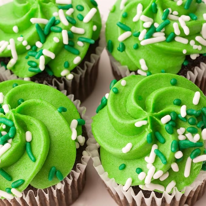 Olive & Vine Green Sprinkles, Vibrant Color, For Baking & Desserts, Rich Tradition, Authentic Taste, For Global Recipes (11.02)