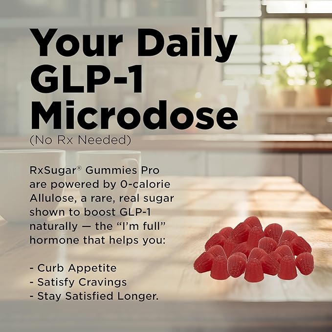 RxSugar Gummies Pro | 2 Bottles | 160 Gummies | 0 Sugar, 10 Billion CFU Probiotics | Dye-Free | Non-GMO | Gluten-Free