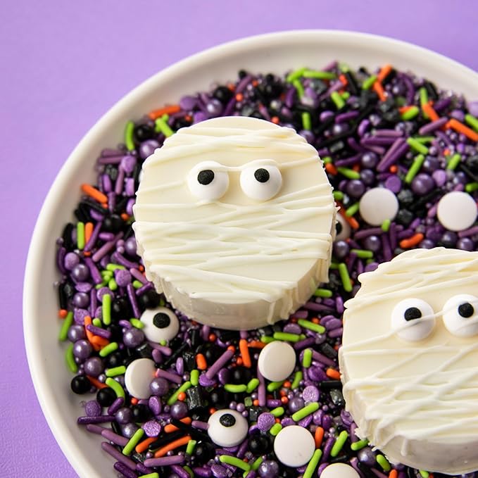 Sweets Indeed, Sprinkles, Bulk, 10 ounce, Edible Sprinkle Mix, Perfect for Cake Decorations, Baking, Ice Cream, Cookies, Cupcake Topper (Candy Eyeballs)