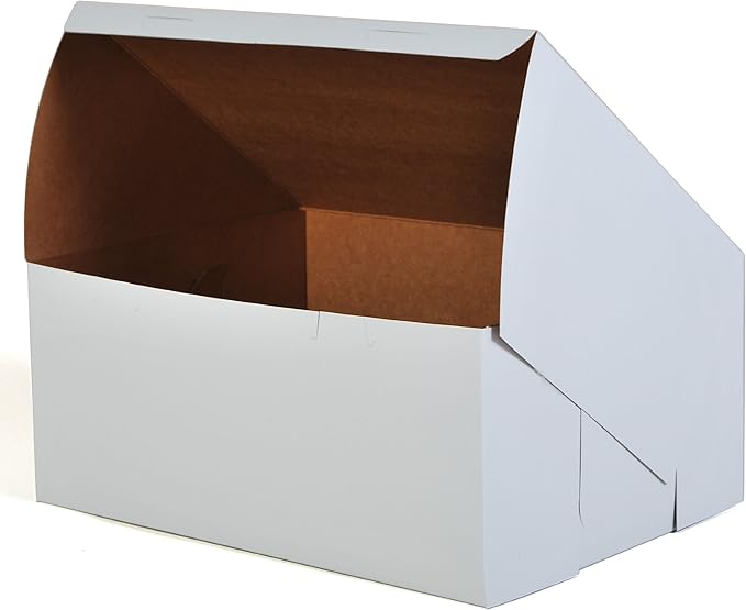 Southern Champion Tray 126 Premium Clay Coated Kraft Paperboard White Non-Window Sheet Cake and Utility Box, 14" Length x 1" Width x 6" Height (Case of 5)