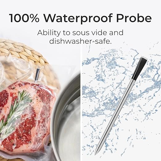 MEATER Plus Bundle: Smart Digital Wireless Meat Thermometer with Heat-Resistant BBQ Mitts & Bar Blade Opener | Grilling, Smoking, Roasting, Baking, & BBQ | Limited Edition Brown Sugar Color