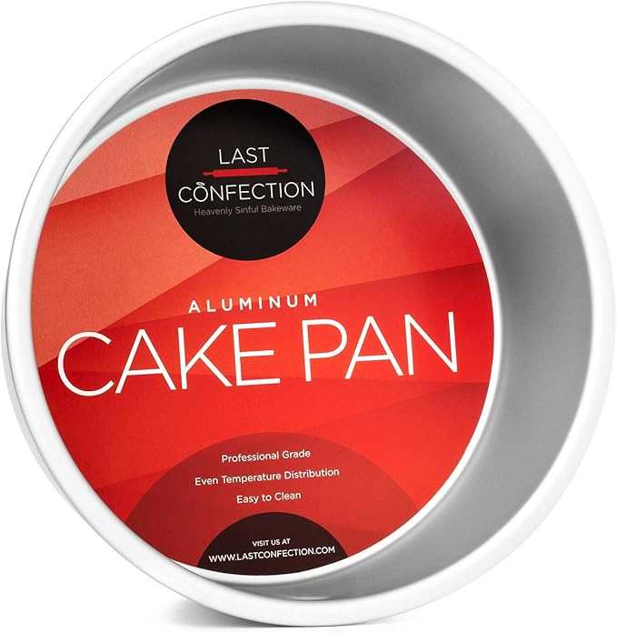 LAST CONFECTION 7" x 4" Aluminum Round Cake Pan - Professional Bakeware