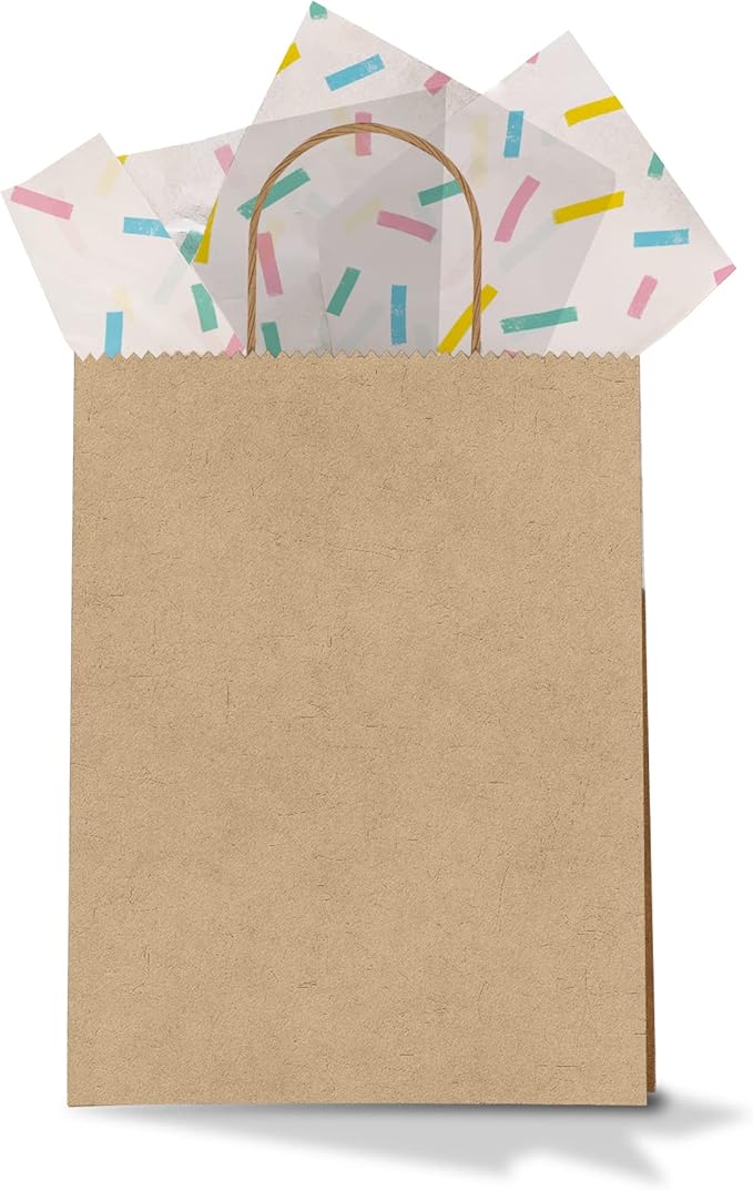 Confetti Birthday Printed Tissue Paper for Gift Bags or Boxes and Wrapping - Bulk Decorative Art Tissue Paper for Packaging and Gifting | 24 Sheets 20" x 30"