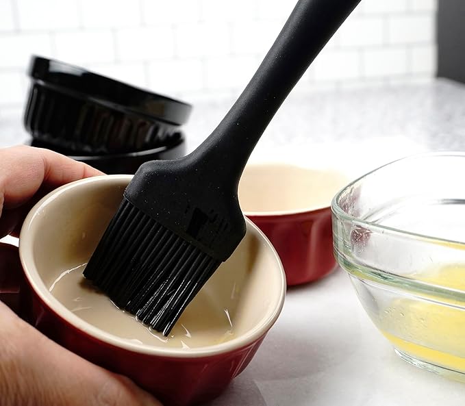 RSVP International (EBB-TQ) Silicone Basting Brush, Black, 8.75" | Gently Spreads Butter, Sauces, Marinades, & More | Dishwasher Safe & Heat Resistant | BBQ Grill, Baking, Preparing Meats