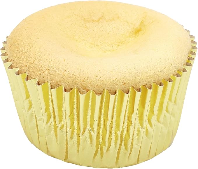 Standard Gold Foil Cupcake Liners Muffin Baking Cups for Party and More, 100-Count