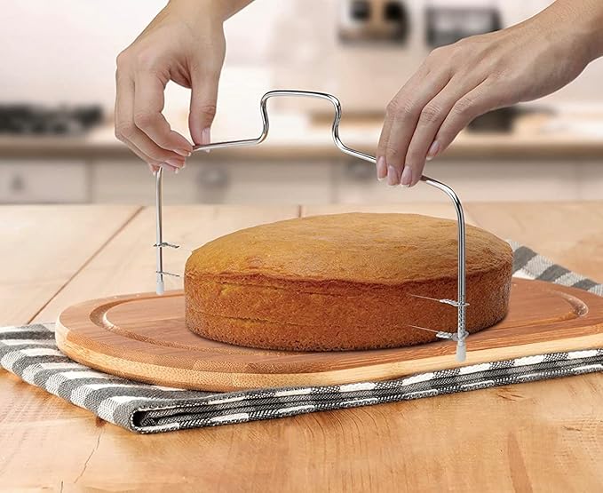 Cake Square Pan Sets for Baking + Cake Decorating Supplies: 4 Non-Stick Springform Pans Set (8.5,9.5, 10, 11 inches), Icing Tips, Cake Leveler – Multi-functional Leak-Proof CheeseCake Pan & eBook